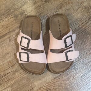 Lucky Brand Light Pink Buckle Sandals - 9